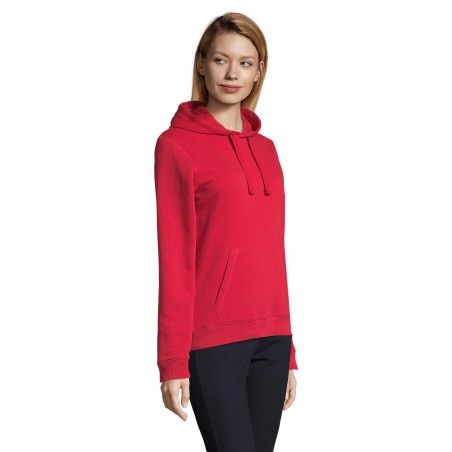 Sol's - Sweat-shirt femme à capuche SPENCER WOMEN - Rouge