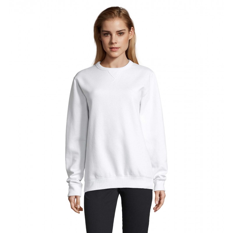 Sol's - Sweat-shirt femme col rond SULLY WOMEN - Blanc