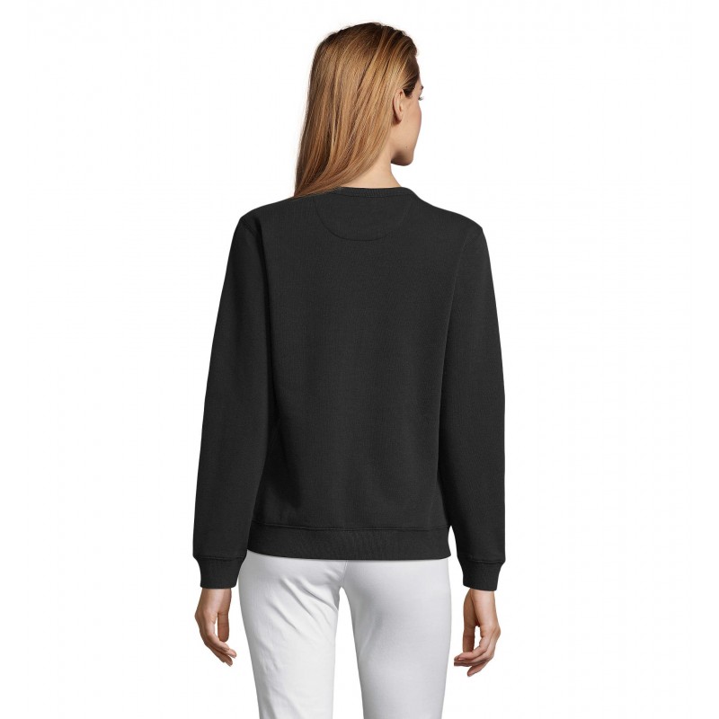 Sol's - Sweat-shirt femme col rond SULLY WOMEN - Noir