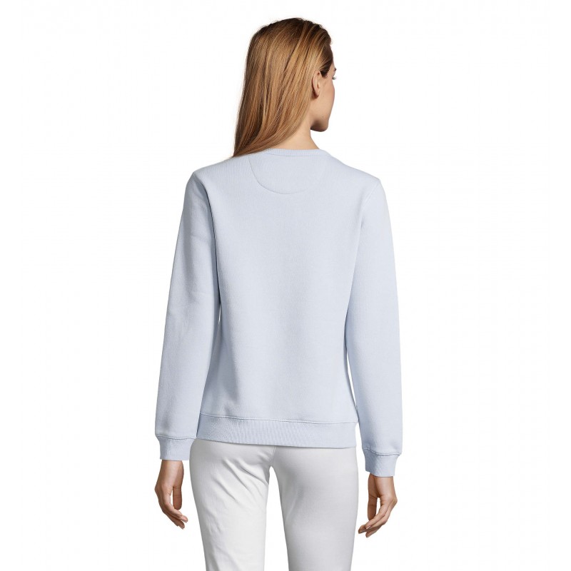 Sol's - Sweat-shirt femme col rond SULLY WOMEN - Bleu Crémeux