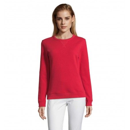 Sol's - Sweat-shirt femme col rond SULLY WOMEN - Rouge