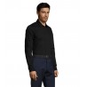 Sol's - Chemise homme stretch manches longues BLAKE MEN - Noir