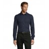 Sol's - Chemise homme stretch manches longues BLAKE MEN - Bleu Foncé