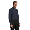 Sol's - Chemise homme stretch manches longues BLAKE MEN - Bleu Foncé