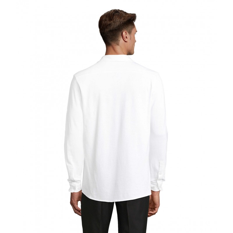 Neoblu - Chemise en coton piqué homme BASILE MEN - Blanc Optique