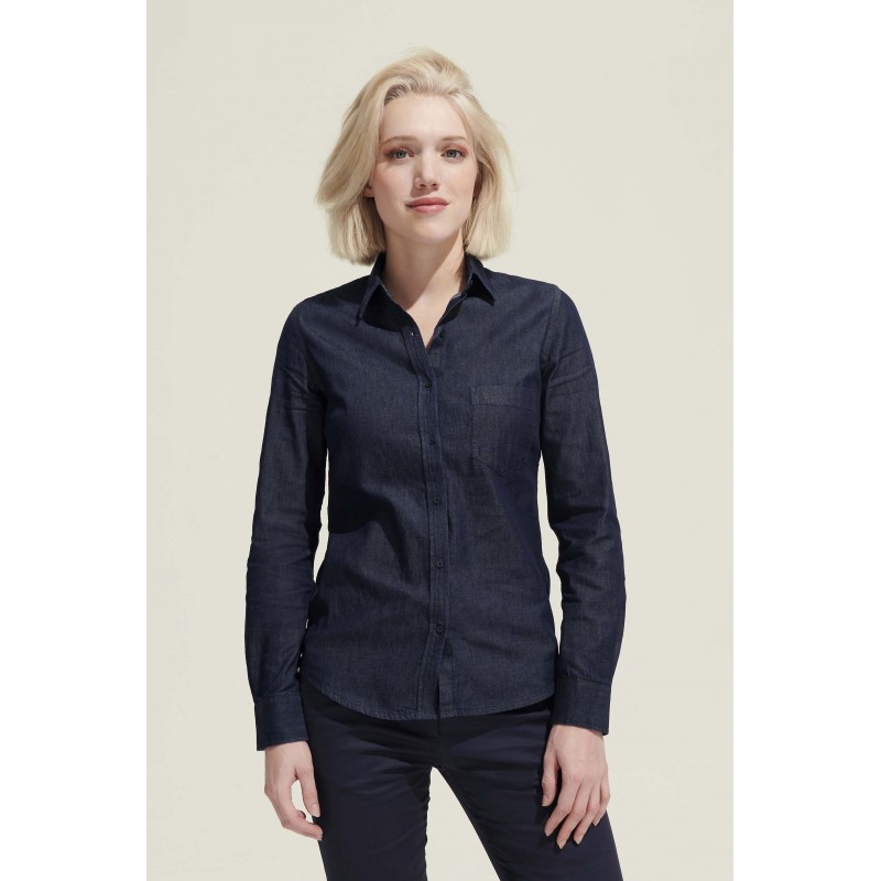 Sol's - Chemise femme en denim BARRY WOMEN