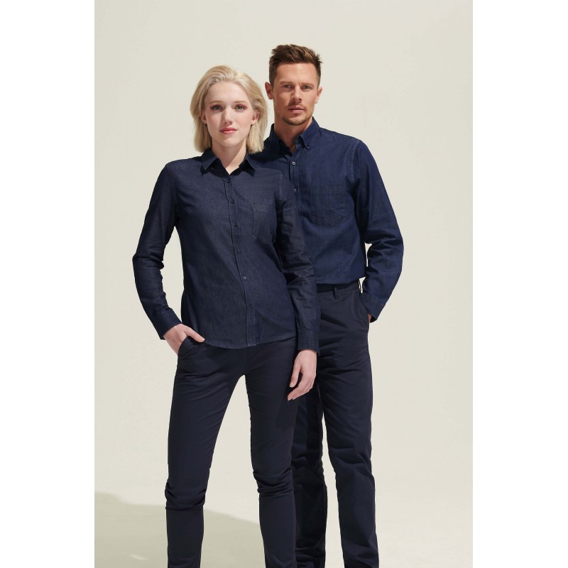 Sol's - Chemise femme en denim BARRY WOMEN