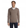 Sol's - Pull col v homme GALAXY MEN - Gris Moyen
