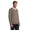 Sol's - Pull col v homme GALAXY MEN - Gris Moyen