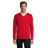 Sol's - Pull col v homme GALAXY MEN - Rouge