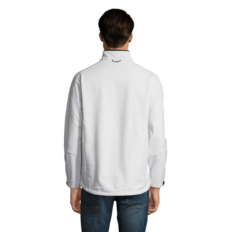 Sol's - Veste homme zippée softshell RELAX - Blanc