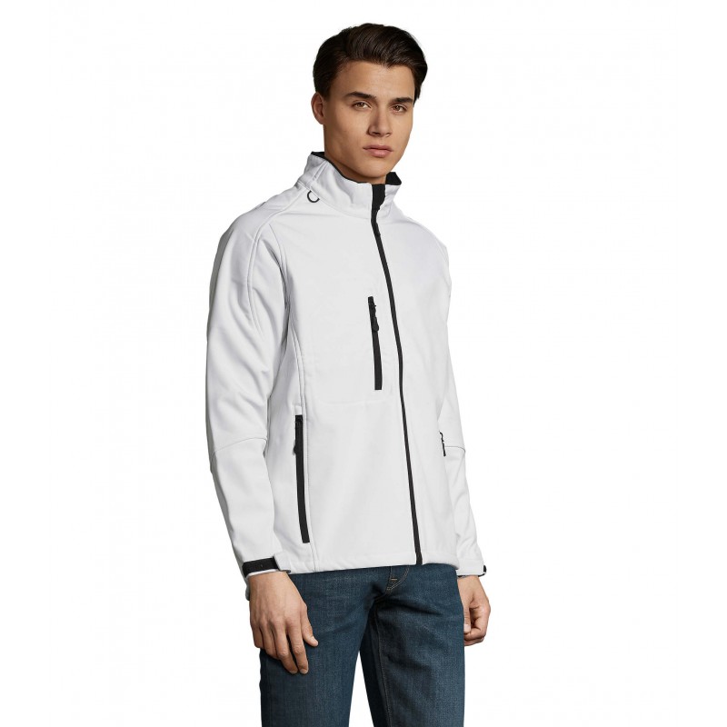 Sol's - Veste homme zippée softshell RELAX - Blanc