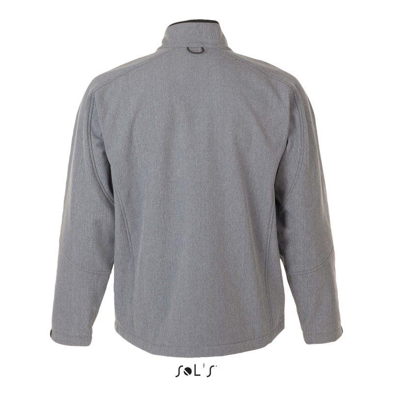 Sol's - Veste homme zippée softshell RELAX - Gris Chiné