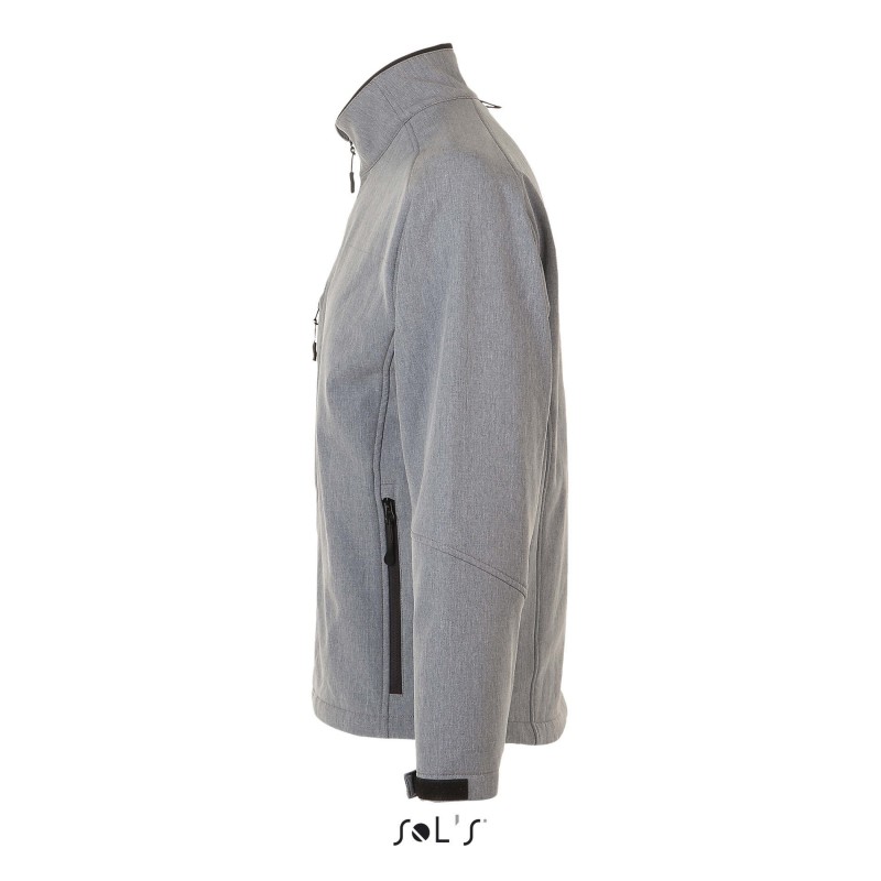 Sol's - Veste homme zippée softshell RELAX - Gris Chiné
