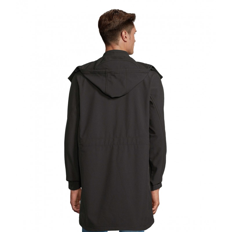 Neoblu - Manteau long softshell homme ACHILLE MEN - Noir Profond