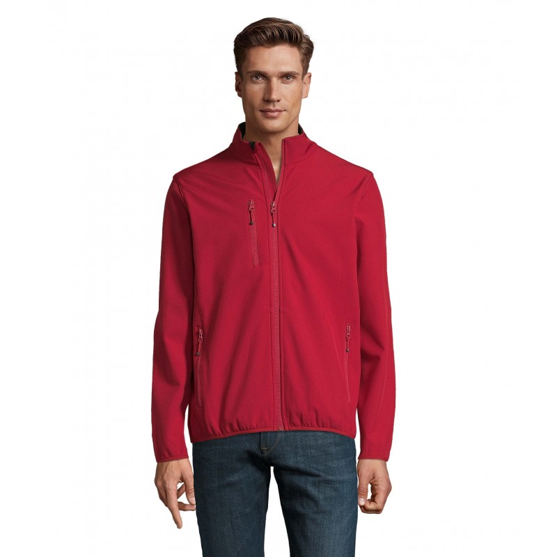 Sol's - Veste homme zippée softshell RADIAN MEN - Rouge Piment