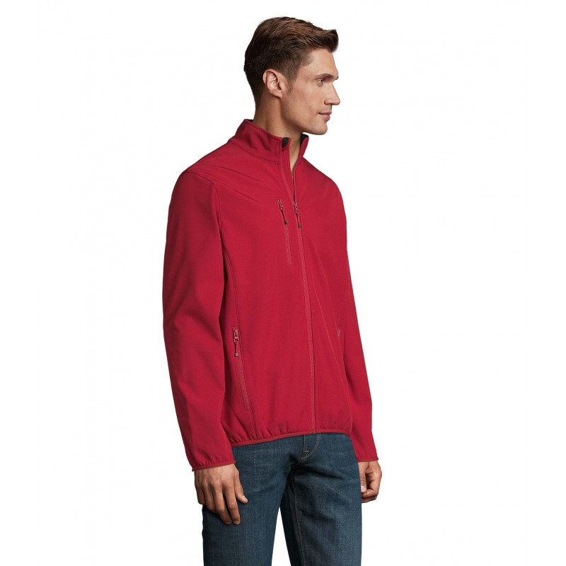 Sol's - Veste homme zippée softshell RADIAN MEN - Rouge Piment