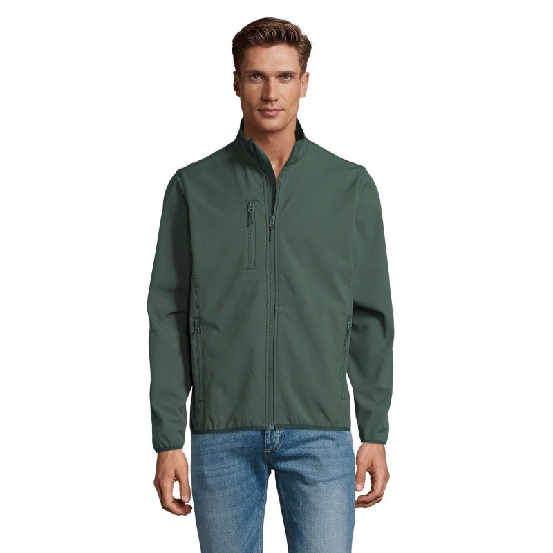 Sol's - Veste homme zippée softshell RADIAN MEN - Vert Forêt