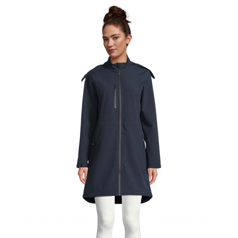Neoblu - Manteau long softshell femme ACHILLE WOMEN - Nuit