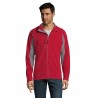 Sol's - Veste polaire bicolore zippée homme NORDIC - Rouge