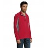 Sol's - Veste polaire bicolore zippée homme NORDIC - Rouge