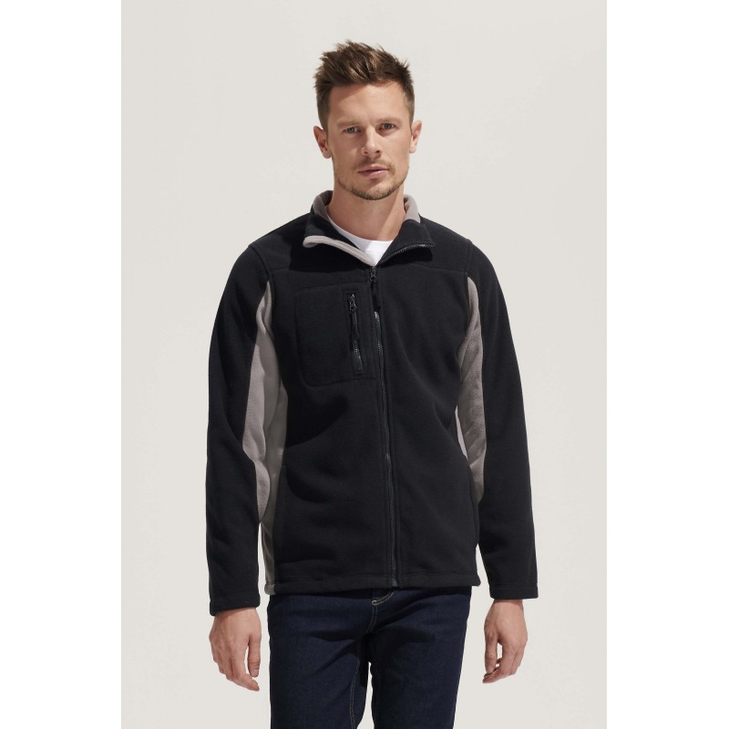 Sol's - Veste polaire bicolore zippée homme NORDIC