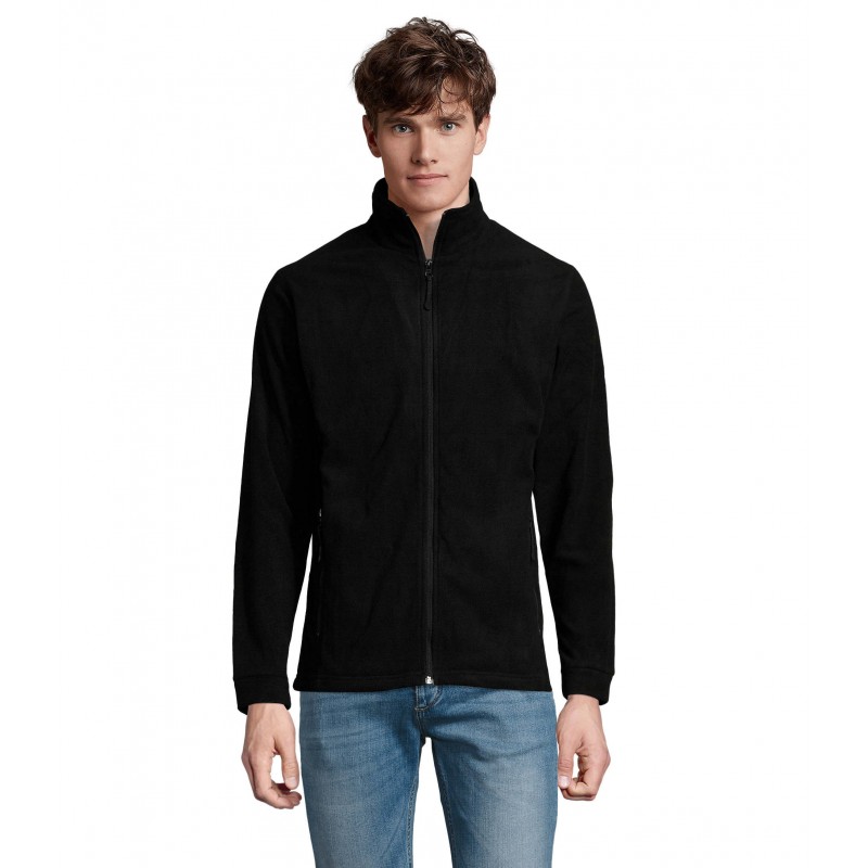 Sol's - Veste micropolaire zippée homme NOVA MEN - Noir