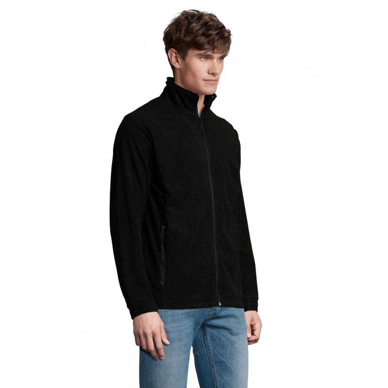 Sol's - Veste micropolaire zippée homme NOVA MEN - Noir