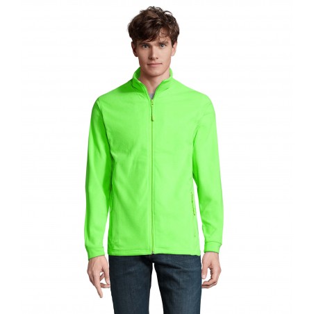 Sol's - Veste micropolaire zippée homme NOVA MEN - Vert Fluo