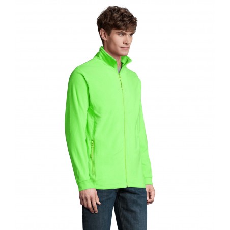 Sol's - Veste micropolaire zippée homme NOVA MEN - Vert Fluo