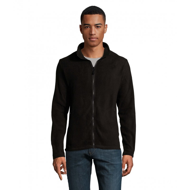 Sol's - Veste polaire homme zippée NORMAN MEN - Noir