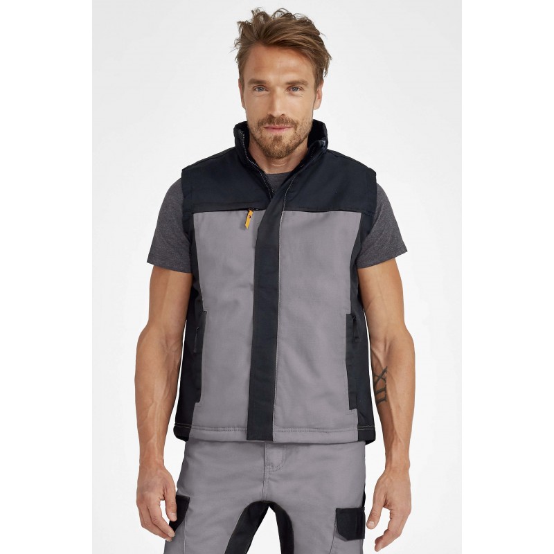 Sol's - Bodywarmer bicolore workwear homme MISSION PRO