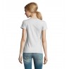 Sol's - Tee-shirt femme col rond IMPERIAL WOMEN - Blanc Chiné