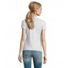 Sol's - Tee-shirt femme col rond IMPERIAL WOMEN - Blanc