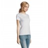 Sol's - Tee-shirt femme col rond IMPERIAL WOMEN - Blanc