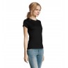 Sol's - Tee-shirt femme col rond IMPERIAL WOMEN - Noir Profond