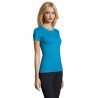 Sol's - Tee-shirt femme col rond IMPERIAL WOMEN - Aqua
