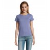 Sol's - Tee-shirt femme col rond IMPERIAL WOMEN - Bleu