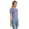 Sol's - Tee-shirt femme col rond IMPERIAL WOMEN - Bleu