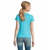 Sol's - Tee-shirt femme col rond IMPERIAL WOMEN - Bleu Atoll