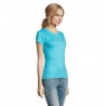 Sol's - Tee-shirt femme col rond IMPERIAL WOMEN - Bleu Atoll