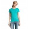 Sol's - Tee-shirt femme col rond IMPERIAL WOMEN - Bleu Caraïbes