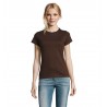 Sol's - Tee-shirt femme col rond IMPERIAL WOMEN - Chocolat