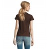 Sol's - Tee-shirt femme col rond IMPERIAL WOMEN - Chocolat