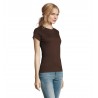 Sol's - Tee-shirt femme col rond IMPERIAL WOMEN - Chocolat
