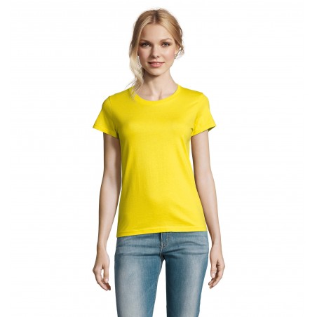 Sol's - Tee-shirt femme col rond IMPERIAL WOMEN - Citron