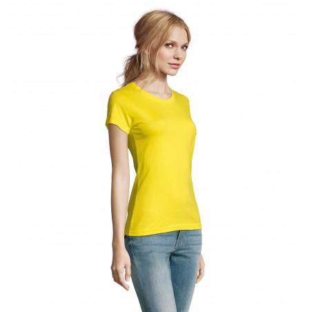 Sol's - Tee-shirt femme col rond IMPERIAL WOMEN - Citron