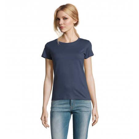 Sol's - Tee-shirt femme col rond IMPERIAL WOMEN - Denim