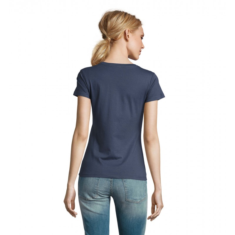 Sol's - Tee-shirt femme col rond IMPERIAL WOMEN - Denim