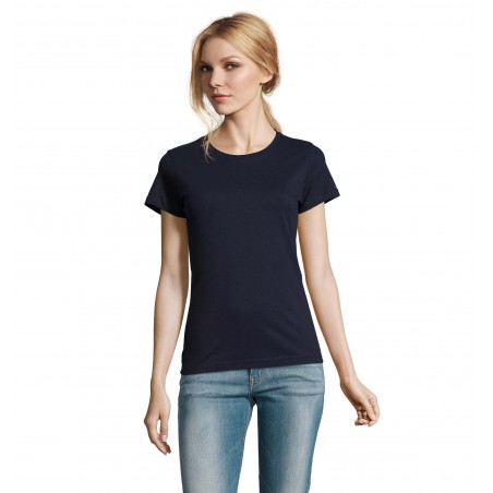 Sol's - Tee-shirt femme col rond IMPERIAL WOMEN - French Marine